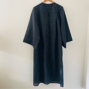 Black Zip Up Graduation Choir Gown